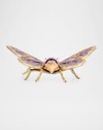 Image 4 of 6: Jay Strongwater Rosey Moth Objet