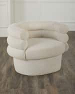 Image 1 of 5: Haute House Heidi Boucle Barrel Chair