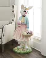 Image 1 of 5: MacKenzie-Childs Mrs. Rabbit Rosy Trophy, 43"