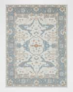 Image 1 of 7: Exquisite Rugs Claremont Hand-Tufted Light Blue Oushak Rug, 10' x 14'