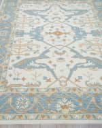 Image 2 of 7: Exquisite Rugs Claremont Hand-Tufted Light Blue Oushak Rug, 6' x 9'