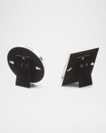 Image 2 of 2: MacKenzie-Childs Courtly Check® Silver-Plated Picture Frames, Set of 2