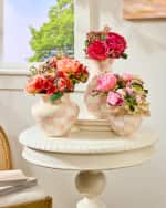 Image 2 of 4: MacKenzie-Childs Rosy Check Large Vase