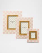 Image 2 of 2: MacKenzie-Childs Rosy Check Picture Frame, 5" x 7"