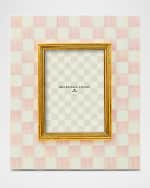 Image 1 of 2: MacKenzie-Childs Rosy Check Picture Frame, 5" x 7"