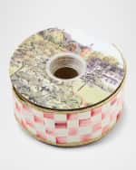 Image 2 of 3: MacKenzie-Childs Rosy Check Ribbon, 2" x 10 Yards