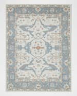 Image 8 of 8: Exquisite Rugs Claremont Hand-Tufted Light Blue Oushak Rug, 12' x 15'