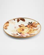 Image 3 of 5: MacKenzie-Childs Wild Rose White Salad Plate