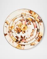 Image 4 of 5: MacKenzie-Childs Wild Rose White Salad Plate