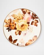Image 1 of 5: MacKenzie-Childs Wild Rose White Salad Plate