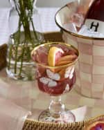 Image 3 of 3: MacKenzie-Childs Butterfly Hill Wine Glass