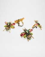 Image 1 of 4: MacKenzie-Childs Beetle Napkin Rings, Set of 4