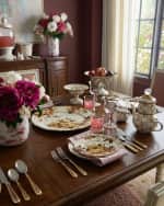 Image 2 of 4: MacKenzie-Childs Rosy Check Beverage Hostess