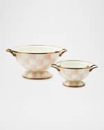 Image 3 of 3: MacKenzie-Childs Rosy Check Simply Anything Bowl