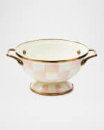 Image 1 of 3: MacKenzie-Childs Rosy Check Simply Anything Bowl