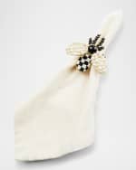 Image 2 of 3: MacKenzie-Childs Bee Napkin Rings, Set of 4