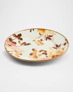 Image 4 of 5: MacKenzie-Childs Wild Rose White Dinner Plate