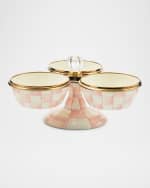 Image 1 of 3: MacKenzie-Childs Rosy Check Triplicity