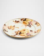 Image 3 of 5: MacKenzie-Childs Wild Rose White Charger Plate