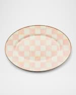 Image 1 of 3: MacKenzie-Childs  Rosy Check Small Oval Platter