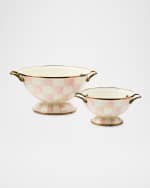 Image 2 of 3: MacKenzie-Childs  Rosy Check Almost Everything Bowl