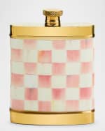 Image 1 of 2: MacKenzie-Childs Rosy Check 3260 Flask