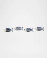 Image 3 of 3: MacKenzie-Childs Go Fish Napkin Rings, Set of 4