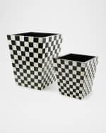 Image 2 of 3: MacKenzie-Childs Courtly Check Planter, 13"