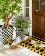 Image 4 of 6: MacKenzie-Childs Courtly Check Planter, 13"