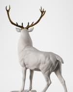 Image 2 of 3: Lladro Deer Sculpture