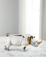 Image 1 of 3: Lladro Cyborg Rhinoceros Sculpture