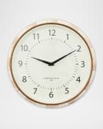 Image 1 of 3: MacKenzie-Childs Mocha Check School Clock