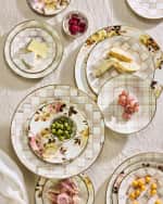 Image 3 of 5: MacKenzie-Childs Mocha Check Relish Dish
