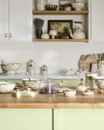 Image 4 of 5: MacKenzie-Childs Mocha Check Relish Dish