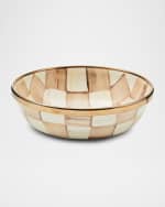 Image 1 of 5: MacKenzie-Childs Mocha Check Relish Dish