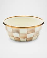 Image 1 of 3: MacKenzie-Childs Mocha Check Pinch Bowl