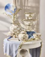 Image 2 of 5: MacKenzie-Childs Mocha Check 4-Cup Teapot