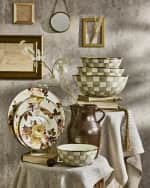 Image 5 of 7: MacKenzie-Childs Mocha Check Small Everyday Bowl