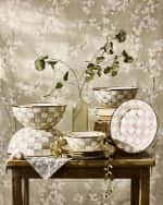 Image 6 of 7: MacKenzie-Childs Mocha Check Small Everyday Bowl