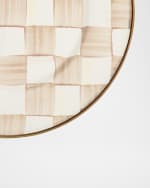 Image 3 of 7: MacKenzie-Childs Mocha Check Salad Plate