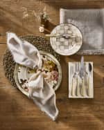 Image 7 of 7: MacKenzie-Childs Mocha Check Salad Plate
