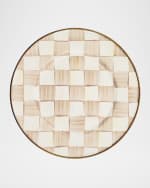 Image 1 of 7: MacKenzie-Childs Mocha Check Salad Plate