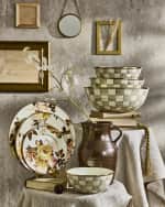 Image 5 of 6: MacKenzie-Childs Mocha Check Large Everyday Bowl