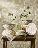 Image 6 of 6: MacKenzie-Childs Mocha Check Large Everyday Bowl