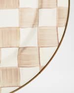 Image 3 of 6: MacKenzie-Childs Mocha Check Serving Platter