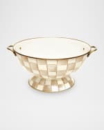 Image 1 of 4: MacKenzie-Childs Mocha Check Everything Bowl