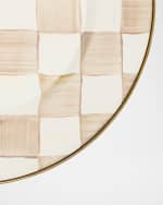 Image 3 of 8: MacKenzie-Childs Mocha Check Dinner Plate