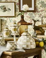 Image 4 of 4: MacKenzie-Childs Mocha Check Little Creamer