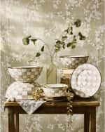Image 6 of 8: MacKenzie-Childs Mocha Check Extra Large Everyday Bowl