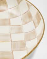 Image 2 of 2: MacKenzie-Childs Mocha Check Abundant Bowl